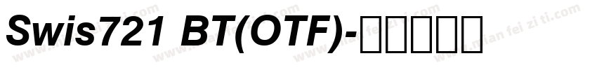 Swis721 BT(OTF)字体转换